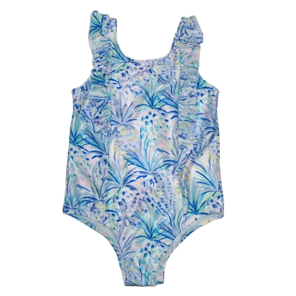 Tommy Bahama Other - ☀️Tommy Bahama Girls Tropical Lilly Ruffle One Piece Swimsuit🩱